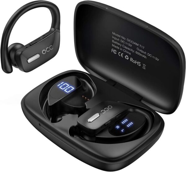 Occiam Wireless Black Waterproof Earbuds