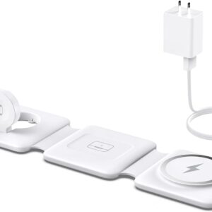 Iseyyox Foldable 3-in-1 Apple charger