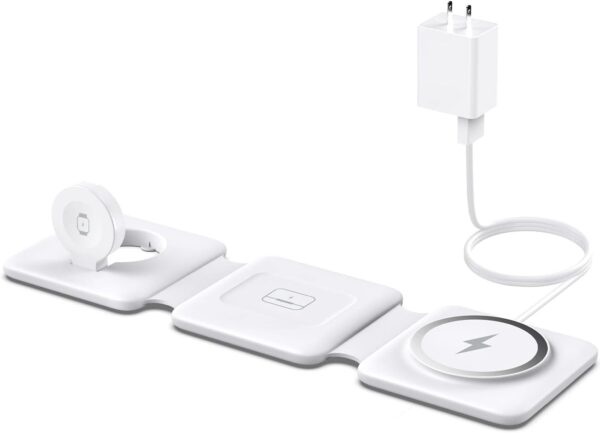 Iseyyox Foldable 3-in-1 Apple charger